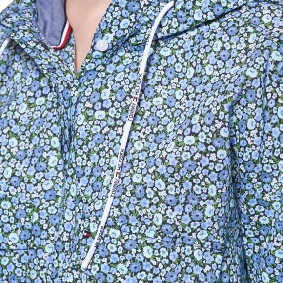 Tommy Hilfiger Floral Printed Cotton Hoodie Size Medium NEW - Picture 4 of 13